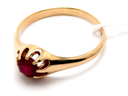 Jewellery, Ring 18K 3g Ø18¼ with stone, in auction: Pawn – Tuesday 23 April 2019