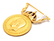 Lot, Medal 18/23K 13,8g, "For stud and redlighet i rikets tjänst", in auction: Pawn – Tuesday 23 April 2019