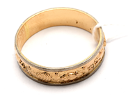 Jewellery, Ring 18K 5,1g Ø20 double-dyed with pattern, not engraved, in auction: Pawn – Tuesday 23 April 2019