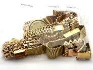 Lot, Lot of gold 18K gross weight 129,7g, defect watches, in auction: Pawn – Tuesday 23 April 2019
