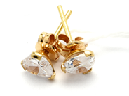 Jewellery, Earrings 18K 0,7g with stones, in auction: Pawn – Tuesday 23 April 2019