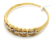 Jewellery, Ring 18K 1,6g Ø19 with diamond 1xca0,005ct, in auction: Pawn – Tuesday 23 April 2019
