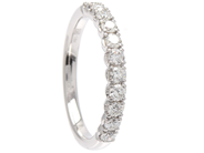 Jewellery - ETERNITY RING, 18K white gold - View 1