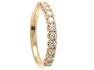 Jewellery - ETERNITY RING, 18K gold with 11 brilliant cut diamonds 0,56 ctw - View 1