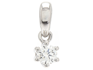 Jewellery - SOLITAIRE PENDANT, 18K white gold with brilliant cut diamond 0,10 ct - View 1