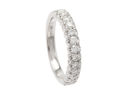 Jewellery - ETERNITY RING, 18K white gold - View 1