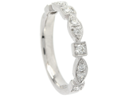 Jewellery - ETERNITY RING, 18K white gold with 10 brilliant cut diamonds 0,26 ctw - View 1