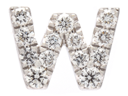 Jewellery - ONE LETTER EARRING, letter W - View 1