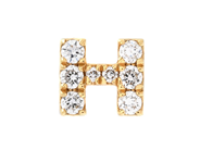 Jewellery, ONE LETTER EARRING, letter H, in auction: Lilla jewellery – Tuesday 5 May