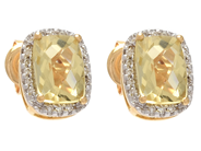 Jewellery - EARRINGS, 18K gold with lime quartz 1,88 ctw - View 1