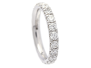 Jewellery - FULL ETERNITY RING, 18K white gold - View 1