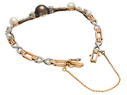 Jewellery - BRACELET, 14K gold/platinum - View 2