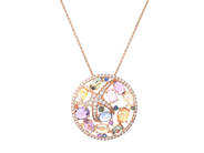 Jewellery - PENDANT/CHAIN, 18K pink gold - View 1