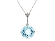 Jewellery, PENDANT WITH CHAIN, platinum, in auction: Important jewellery – Saturday 30 November 2019