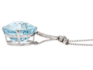 Jewellery - PENDANT WITH CHAIN, platinum - View 3
