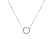 Jewellery - NECKLACE, 18K white gold with 20 brilliant cut diamonds 0,09 ctw - View 1