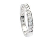 Jewellery - ETERNITY RING, 18K white gold - View 1