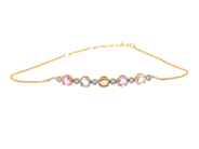 Jewellery - BRACELET, 18K gold with sapphires 1,54 ctw - View 1