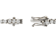 Jewellery - TENNIS BRACELET, 18K white gold - View 2
