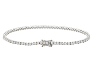 Jewellery - TENNIS BRACELET, 18K white gold - View 3