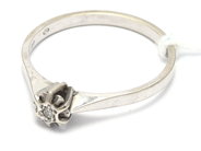 Jewellery, Ring 18K 2,1g white gold with diamond ca0,05ct Ø17¾, in auction: Pawn – Tuesday 21 January 2020