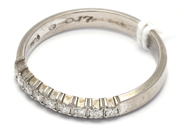 Jewellery, Ring 18K 3g white gold with diamater 9xca0,01ct Ø17¾, in auction: Pawn – Tuesday 21 January 2020