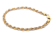 Jewellery, Bracelet 18K 6,4g multicoloured 18,5cm, in auction: Pawn – Tuesday 21 January 2020