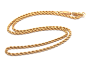 Jewellery, Chain 18K 14,6g "twisted rope-link" 45cm , in auction: Pawn – Tuesday 21 January 2020