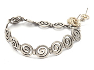 Jewellery, Bracelet 19cm 1 Pair Earrings without stopper S925 21,6g , in auction: Pawn – Tuesday 21 January 2020