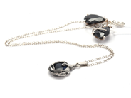 Jewellery, Necklace 37cm 1 Pendant with stone 1 Pair Earrings with stones S925 9,5g , in auction: Pawn – Tuesday 21 January 2020