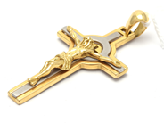 Jewellery, Pendant 18K 13,7g crucifix double-dyed 13,7g, in auction: Pawn – Tuesday 21 January 2020