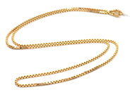 Jewellery, Chain 18K Box-chain 7,9g 49cm, in auction: Pawn – Tuesday 21 January 2020
