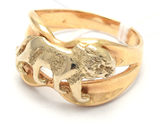 Jewellery, Ring 18K 6,1g 17 ½ lion motif, in auction: Pawn – Tuesday 21 January 2020