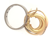 Lot, Lot of gold 18K 6,3g with diamonds 5xca0,01ct 5xca0,005ct, in auction: Pawn – Tuesday 21 January 2020