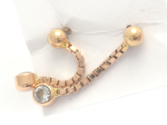 Jewellery, Earrings 18K one pair with stones 1g, in auction: Pawn – Tuesday 21 January 2020