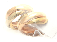 Jewellery, Earrings 18K 4,3g one pair tricoloured , in auction: Pawn – Tuesday 21 January 2020