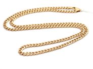 Jewellery, Chain 14K 12g "curb" hollow 59cm, in auction: Pawn – Tuesday 21 January 2020