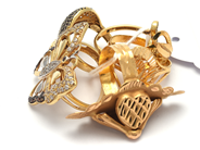Lot - Lot of gold 18K 24,5g defect with stones - View 1