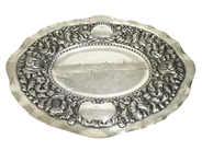 Silverware - Dish S800 Stockholm 1917 2177g53x68cm engraved - View 1