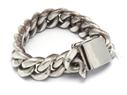 Jewellery, Bracelet S925 195,9g "curb" 22,5cm, in auction: Pawn – Tuesday 21 January 2020