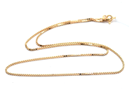 Jewellery, Necklace Box-chain 18K 4,1g L:40cm, in auction: Pawn – Tuesday 21 January 2020