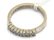 Jewellery, Ring white gold 18K 3,7g with diamonds 10xca0,02ct, engraved, in auction: Pawn – Tuesday 21 January 2020