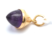 Jewellery, Pendant purple stone 18k 0,8g, in auction: Pawn – Tuesday 21 January 2020