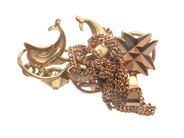 Lot, Lot of gold 14K broken/ihoptrasslat 14K 4,9g, in auction: Pawn – Tuesday 21 January 2020