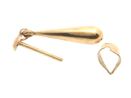 Jewellery, Odd earring & trasif part 18K 0,5g, in auction: Pawn – Tuesday 21 January 2020