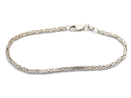 Jewellery, Bracelet white gold emperor link 18cm 6,1g, in auction: Pawn – Tuesday 21 January 2020