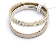 Jewellery, 2 items rings white gold 18K Ø18½ 4,7g, in auction: Pawn – Tuesday 21 January 2020