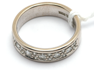 Jewellery, Ring white gold with diamonds 14xca0,01ct 6xca0,08ct 18K Ø19 9,4g, in auction: Pawn – Tuesday 21 January 2020