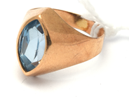 Jewellery, Ring 18K 4,5g Ø17 with stone, in auction: Pawn – Tuesday 21 January 2020