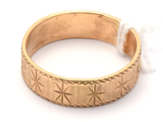 Jewellery, Ring 18K 4,9g Ø19, patterned, in auction: Pawn – Tuesday 21 January 2020